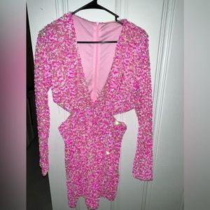 Sage & Paige Quantum Leap Mini Dress Pink